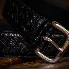Handmade Genuine Leather Mens Belt Custom Cool Leather Men Black Belt for Men