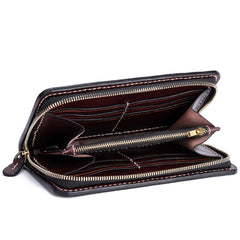 Handmade Leather Eagle Mens Chain Biker Wallet Cool Leather Wallet With Chain Wallets for Men