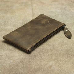 leather zip wallet Long Zipper Wallet Mens Long Wallet With Zipper Mens Zip Wallets Zip Pouch Wallet