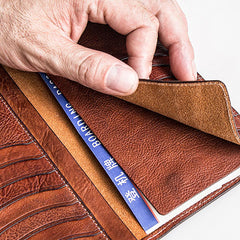 Handmade Mens Cool Leather Chain Wallet Biker Trucker Wallet with Chain for Men - iwalletsmen