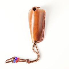 Handmade Leather Mens Cool Key Holder Car Key Wallet Brown Distressed Car Key Case for Men - iwalletsmen