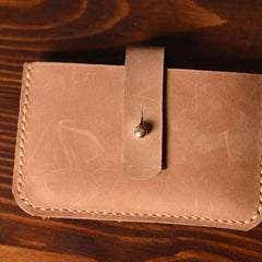 Handmade Mens Cool billfold Leather Wallet Men Small Card Slim Wallets Bifold for Men - iwalletsmen