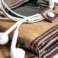 Handmade Leather Mens Cool Long Leather Wallet Bifold Bulky Clutch Wallet for Men - iwalletsmen