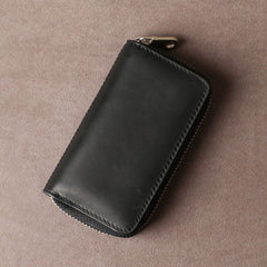 Handamde Genuine Leather Mens Cool Key Wallet Card Slim Wallet Key Holder Car Key Case for Men