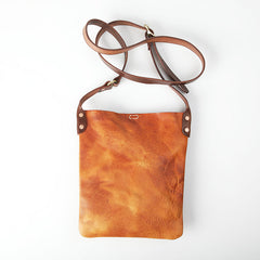 Vintage Tan Handmade LEATHER MEN'S Side BAG Courier Bag MESSENGER BAG Black Leather Postman BAG FOR MEN - iwalletsmen