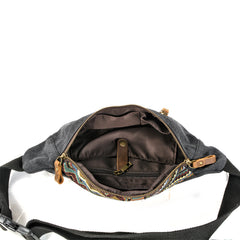 Cool Canvas Village Mens Sling Bag Chest Bag One Shoulder Backpack for Men - iwalletsmen