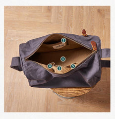 Canvas Cool Mens Side Bag Canvas Messenger Bags Canvas Travel Courier Bag for Men Women - iwalletsmen