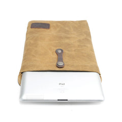 Cool Waxed Canvas Mens iPad Case iPad Air Case 10 inch for Men - iwalletsmen