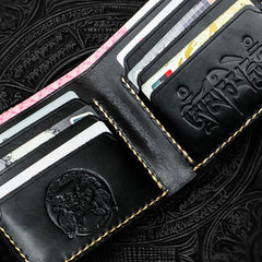 Handmade Leather Mah¨¡k¨¡la Tooled Mens billfold Wallet Cool Leather Wallet Slim Wallet for Men