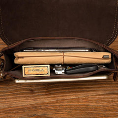 Cool Brown Mens long Wallet Wristlet Bag Clutch Wallet Envelope Wallet Mobile Bag for Men - iwalletsmen