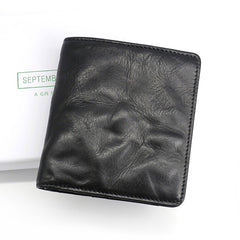 Leather Mens Front Pocket Wallet Small Wallet Slim Wallet Card Wallet for Men - iwalletsmen