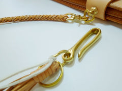 Handmade Leather Braided Biker Trucker Wallet Chain Hook for Chain Wallet Biker Wallet Trucker Wallet