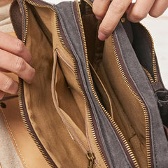 Canvas Mens Fanny Pack Canvas Waist Bag Small Canvas Chest Bag for Men - iwalletsmen