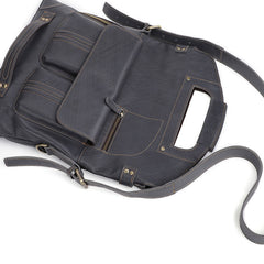 Cool 3-in-1 Brown Leather Mens Backpack Side Bag Laptop Handbag Backpack for Men - iwalletsmen