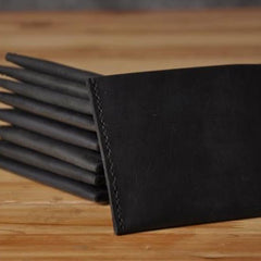 Handmade Mens Cool billfold Leather Wallet Men Small Card Slim Wallets Bifold for Men