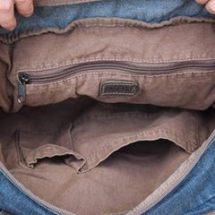 Inside of denim bag denim crossbody bag