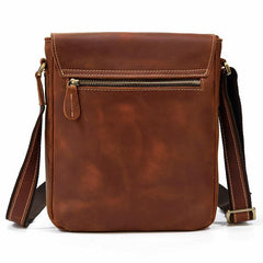 Cool Coffee LEATHER MENS 10 inches Vertical iPAD BAG COURIER BAG Brown MESSENGER BAG FOR MEN - iwalletsmen