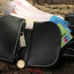 Handmade Leather billfold Mens Chain Biker Wallet Cool Boa Skin Wallet With Chain Wallets for Men