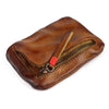 Vintage Leather Men's Zipper Small Wallet Coin Wallet Coin Holder for Men - iwalletsmen