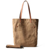 Khaki Vintage Canvas Men Womens Large Tote Bag Green Canvas Shoulder Tote Bag Shopper Tote For Men - iwalletsmen