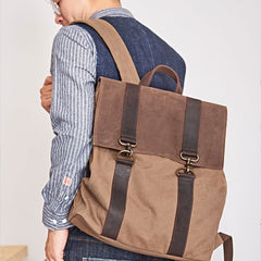Canvas Mens Cool Backpack Canvas Travel Bag Canvas School Bag for Men - iwalletsmen