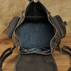 Cool Leather Mens Backpack Vintage Travel Backpack School Backpack for men - iwalletsmen