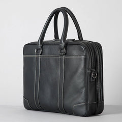 Handmade Leather Mens Cool Messenger Bag Work Bag Business Bag Briefcase Bag for men