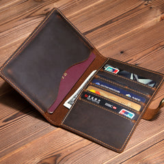 Slim Mens Small Bifold Travel Wallet billfold Wallet Passport Wallet for Men - iwalletsmen