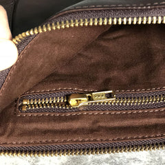 Genuine Leather Mens Clutch Cool Slim Wallet Zipper Clutch Wristlet Wallet for Men