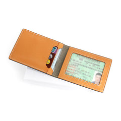 Cool Leather Mens Camouflage License Wallet Front Pocket Wallet Slim Card Wallet for Men - iwalletsmen