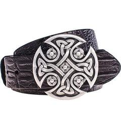 Handmade Genuine Leather Punk Rock Ancient Totem Mens Cool Men Biker Trucker Leather Belt
