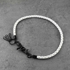 White Leather Wallet Chain Mens Biker Wallet Chain Pants Chain Jeans Chain Jean Chain