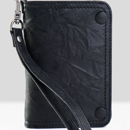 Handmade Leather Mens Chain Biker Wallet Cool Leather Wallet Small Wallets for Men