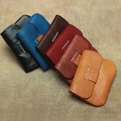 Handmade Small Slim Leather Men's Wallet Coin Holder Card Holder For Men - iwalletsmen