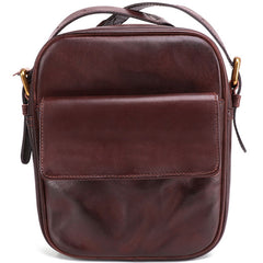 Cool Leather Small Side Bag Messenger Bag Small Shoulder Bags For Men - iwalletsmen