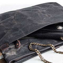 Canvas Mens Cool Small Messenger Bag iPad Bag Chest Bag Bike Bag Cycling Bag for men - iwalletsmen