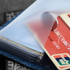 Handmade Leather Floral Mens Cool billfold Wallet Card Holder Small Card Slim Wallets for Men