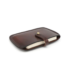 Handmade Leather Mens Card Wallet Front Pocket Wallets Small Wallets for Men - iwalletsmen