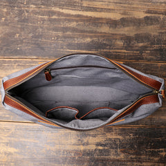 Vintage Mens Womens Leather Large Brown Tote Handbag Shoulder Tote Purse Tote Messenger Bag For Men - iwalletsmen