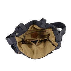 Mens Waxed Canvas Tote Purse Handbags Canvas Shoulder Bag for Men - iwalletsmen