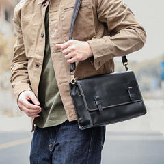 Cool Black Leather Mens 10