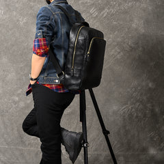 Black Leather Mens 15