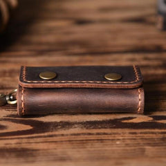 Handmade Leather Mens Cool Key Wallet Car Key Holder Car Key Case for Men