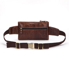 Cool Brown LEATHER MENS FANNY PACK FOR MEN BUMBAG Vintage WAIST BAGS - iwalletsmen