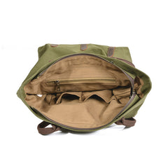 Mens Waxed Canvas Large Tote Bag Canvas Handbag Canvas Shoulder Bag for Men - iwalletsmen