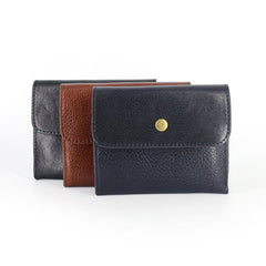 Leather Mens Front Pocket Wallet Card Wallets Slim Small Change Wallets for Men - iwalletsmen