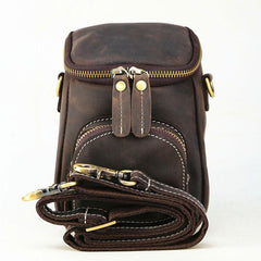 Vintage Leather Belt Pouch for Men Waist Bags BELT BAGs Shoulder Bags For Men - iwalletsmen