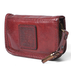 Handmade Leather Mens Small Brown Key Wallet Key Holder Black Car Key Case for Men - iwalletsmen