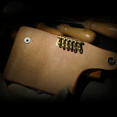 Handmade Leather Mens Cool Key Wallet Car Key Holder Car Key Case for Camel Men - iwalletsmen