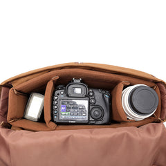 Canvas Leather Mens 14'' Waterproof Army Green CANON CAMERA Khaki Messenger Bag NIKON CAMERA Side BAG DSLR CAMERA BAG - iwalletsmen